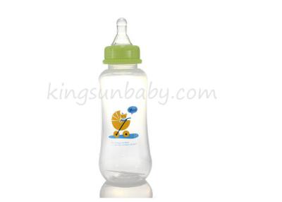 China BPA Free PP Safe Plastic Baby Standard Neck Baby Bottles With Silicone Nipple 240ml Normal Neck for sale