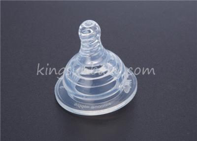 Chine Mamelon de alimentation de bébé transparent large de bouche trayon non-toxique de silicone qui respecte l'environnement à vendre