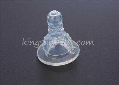 China Transparent Baby Silicone Feeding Nipple Standard Neck Eco-friendly for sale