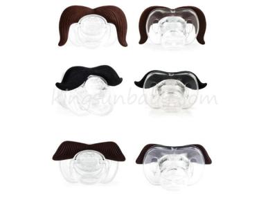 China Black Baby Mustache Newborn Baby Pacifier in Different Model Infant Funny Soother Nipples for sale