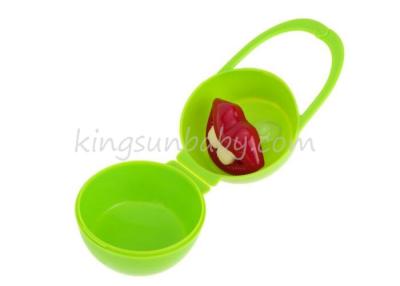 China BPA Free Colorful Newborn Baby Pacifier Case with Carry Loop Nipple Shield Packing Box for sale