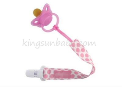 China Funny Unique Baby Pacifiers With Ribbon Clip Chain Holder Strap Dummy Holder Bebe Teether for sale