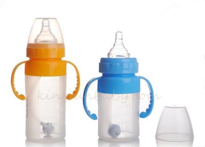 China Food Grade Silicone Baby Bottle for Breastfeeding Babies 180ml / 240ml Straight Shape for sale