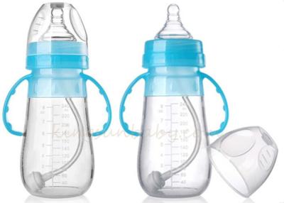 China BPA Free Silicone Baby Bottle for Infant Non - toxic Mlik Bottles With Handle for sale