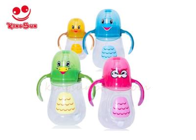 China Funny Dummy Penguin Design Colorful Baby Feeding Bottles With Wide Neck for sale