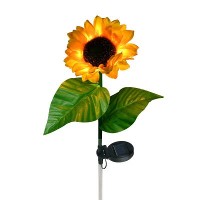 China High Quality Outdoor Waterproof Solar Garden Sunflower LED Lighting Flower Decoration Artwork For Gifts for sale