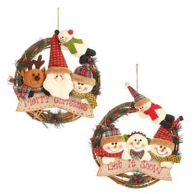 China Christmast Ornament Christmas Trendy Decorations Twinkle With Lightsnowman Elk Vine Pen Rudolph Figure Christmas Light Ornaments for sale