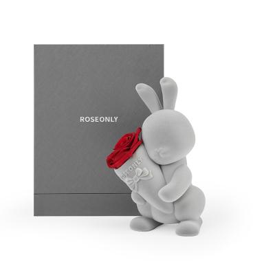 China 2021 Natural Hot Selling Saint Valentine's Day Gift Eternal Life Mounted Rabbit Soft Gift Box For Your Lover's Birthday Gift Solemn Speech for sale