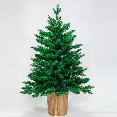 China Eco-friendly Wholesale Mini Christmas Tree Simulation Desktop PE Flocking Home Furnishing A Christmas Gift Ornament for sale