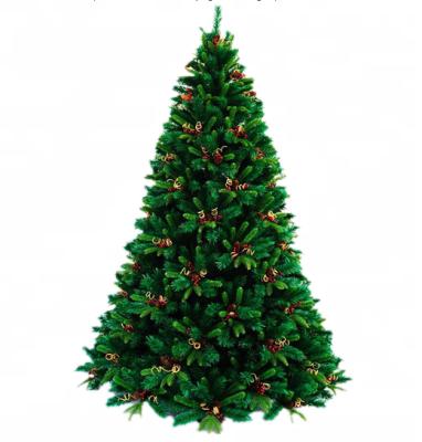 China PVC& PE 120 cm with manufactured Christmas trees on a natural trunk home / party / holiday / office / festival decoration for sale