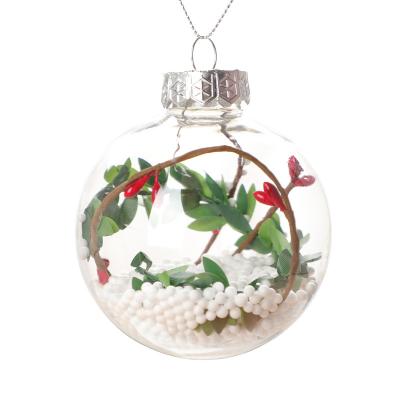 China PET 2021 Ready To Ship Customplastic Hanging Ball Sublimation Xmas Ball Elegant Large Christmas Tree Hanging Ball for sale