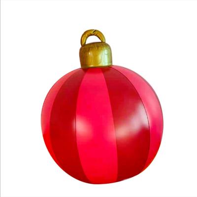 China PET 2021 Ready To Ship Pneumatized Sublimation Xmas Ball Large Elegant Christmas Tree Hanging Hanging Ball for sale