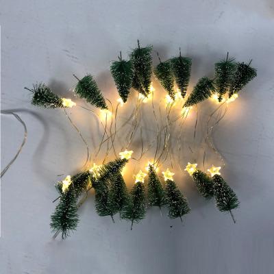 China Indoor Decor Fairy Lights For Christmas Tree Decorations Ornaments Pine Cone Light String Led Copper Wire Light for sale