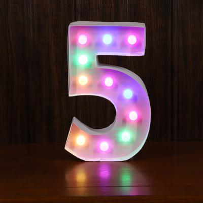 China Letter Light Led Letters Birthday Number Birthday Decor Alphabet Led Battery Light Lighting Decoration for sale