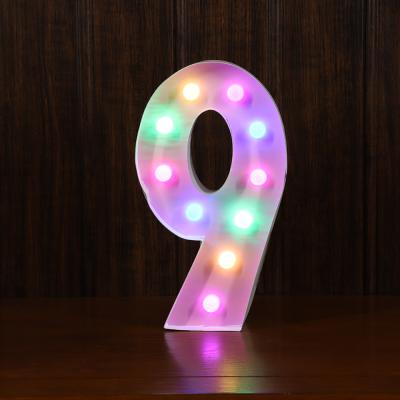 China LED Letter Lights Led Number Letters Alphabet Light Lamps for Birthday Wedding Party Word Sign Wall Hanging Decor for sale