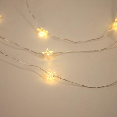 China Home Decor 30leds Twinkle Lights Tiny Warm White Copper Wire String Star Decoration Lighting Indoor Outdoor Decor for sale