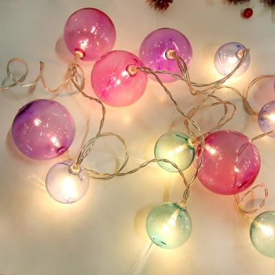 China Indoor Colorful Decoration Globe Fairy Lights Ball String Light for Christmas Bedroom Party Wedding Garden Decorations for sale