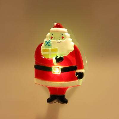 China Modern Led Christmas Sucker Battery Operated Creative Decorative Window Hanging Light Lighting Decoration for sale