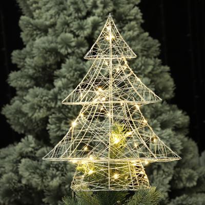 China Indoor Decoration Led Christmas Cone Tree Christmas Tree Stand Light Metal Frame Christmas Cone Tree Led Decorations for sale