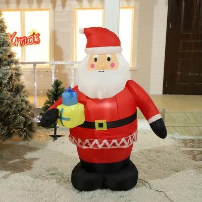 China Outdoor Christmas Decorations 6LED 3d Santa Light Sculpture For Inflatable Christmas Lights for sale