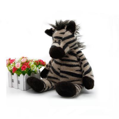 China Soft ; Eco-friendly material; Not afraid of extrusion; Wholesale Excellent Convenient Cleaning Large Toy Horse Zebra Cute Stuffed Plush Toy for sale