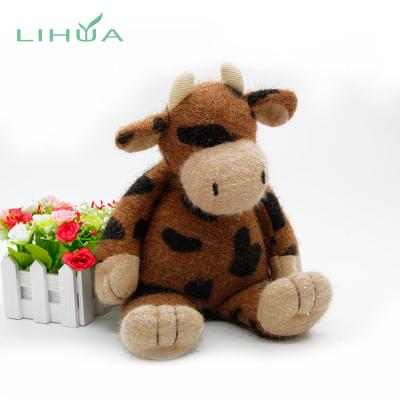 China Soft ; Eco-friendly material; Not afraid of extrusion; Convenient Cleaning Popular Customized Soft Valentines Stuffed Toy Animal Cow for sale