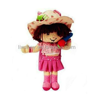 China Plush Custom Plush Stuffed Knitted Girl Doll Toy Lovely New Lovely for sale