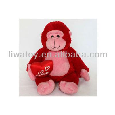 China Gift High Quality Plush Stuffed Animal Toys Red Monkey for sale