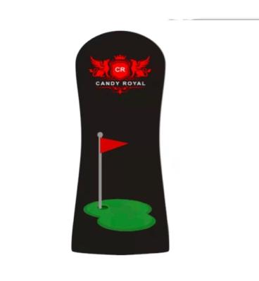 China Sports activity PU golf headcover single club cover outdoor head cover with embroidery for sale