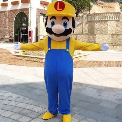 China Polyester 2023 cartoon Cute super mario mascot costume for sale Mascot Costumes super mario costumes for holiday event fancy dress for sale