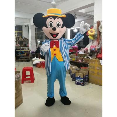 China Polyester 2023 Mickey And Minnie Mascot Costume Christmas Party Suits  Funny Dress Halloween Party Mouse Cartoon Mascot Hot Sale For Adult for sale