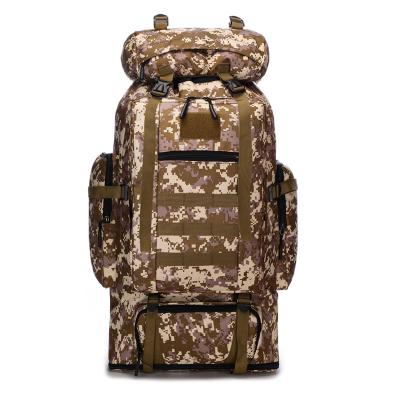 China 100L Multi-Functional Oxford Backpack Travel Camping Military Bag Fan Waterproof High Quality Outdoor Military Rise Tactical Gear for sale