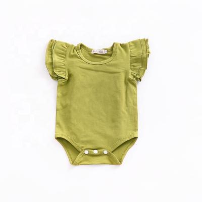 China Wholesale Spandex/Cotton Floating Onesie Infant Single Triple Sleeve Romper Newborn Toddler Baby Clothing Rompers Cotton For Baby for sale