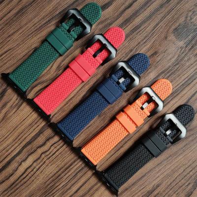 China 3D Silicone Rubber Strap For Apple Watch Band 42mm 38mm 44mm 40mm Strap Iwatch Rubber Bands For iWatch Strap Series 6/5/4/3/2/1 for sale