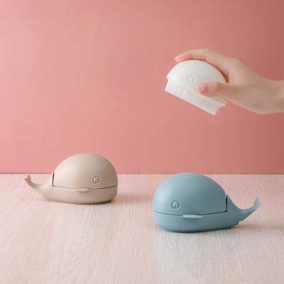 China Sustainable Cleaning Brush Small Whale Laundry Brush Household Shoe Cleaning Brush Does Not Shed Hair Does Not Hurt Clothes Cleaning Tools for sale