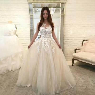 China New Breathable Wedding Dress Burstlace Wedding Dress Long Skirt for sale