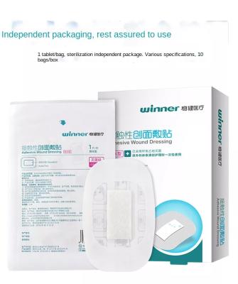 China Disposable Sterilized Medical PE Adhesive Medical Equipment Wrapped Patch First Aid Kit Special Accessory 2*4cm Large Waterproof for sale