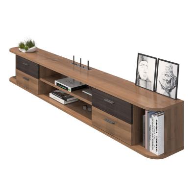 China Wall Mounted Wall Mounted Media Console Entertainment Game Storage Shelf Rack Cabinet Unit With 4 Drawers Home Furniture for sale