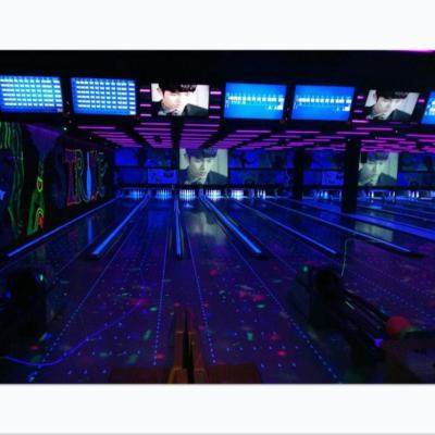 China 70-74kg (15 lbs) Blue Diamond Glow Bowling Lane Laminate for Synthetic Rolling Lane for sale