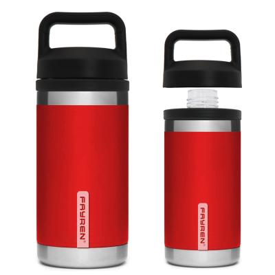 China Brief Sustainable 2021 New Style Double Wall Insulated Thermos Stainless Steel Sport Drinking Bottle With Spout Lid for sale