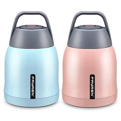 China Cute And Colorful Stainless Steel Heater Kids Business Vacuum Insulated Thermos Food Jar Container for sale