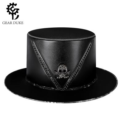 China Halloween New Product Comfortable European and American Punk Plague Doctor Mister Hat Neutral Magic Top Hat Female Props for sale