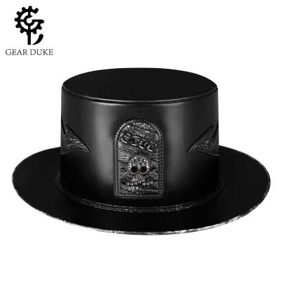 China European and female character Halloween new products magic top hat gentleman plague doctor hat American punk flat surface large neutral brim for sale