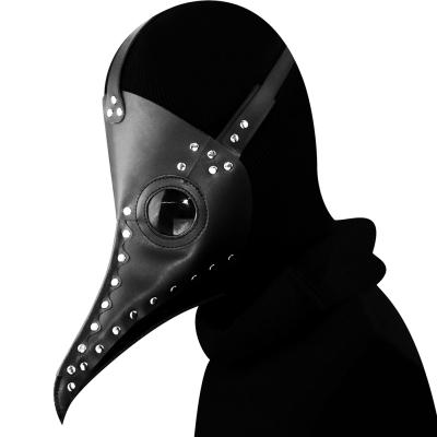 China Handmade Plague Doctor Mask Costume Pu Leather Plague Doctor Mask GEARDUKE Steampunk Halloween for sale