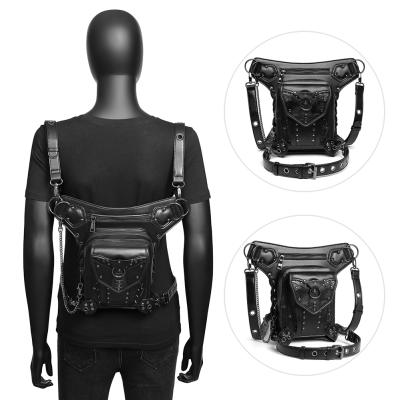 China Anti-Theft Patch Fanny Pack Multiback Knight Satchel Men's Punk Cross - Body Clip Bags Tactical Backpacks for sale