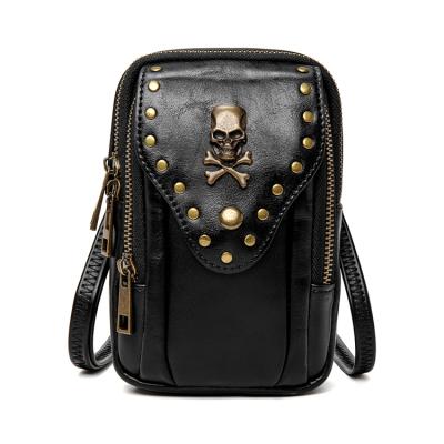 China New Fashion Anti-theft Steampunk Skull Shoulder Waist Multifunctional Purses Cross - Body Bags for sale