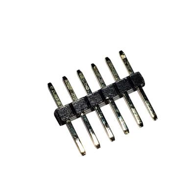 China PA6T Pin Header 1.27mm Pitch Single Row H1.0mm UL94V-0 ROHS 1 To 25 Pin PCB Connector for sale