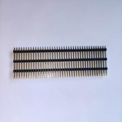 China Plastic Pin Header 2.0 Plastic Pitch Three Row Double L26.1mm 2 To 40 Pin Straight DIP for sale