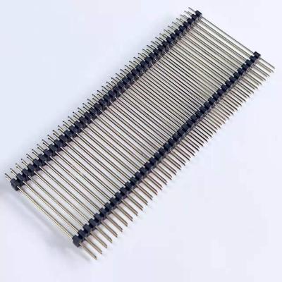 China Pitch 2.0 Pin Header 2.0 Straight Type PA6T+30% Pin UL94V-0 Double Row Pins Double Pins 2x40 Plastic PCB Connectors for sale