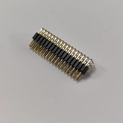 China Right Angle Type 2x15P PA3.0 PB5.24 PC2.6 Header 1.27mm Pitch Pin Plastic Connectors Size 2.5 for sale